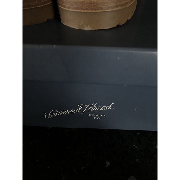 Women's Ophelia Memory Foam Combat Boots Universal Thread Tan Size 7.5 - Picture 7 of 12